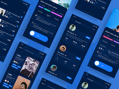 Hip hop app design ui ux