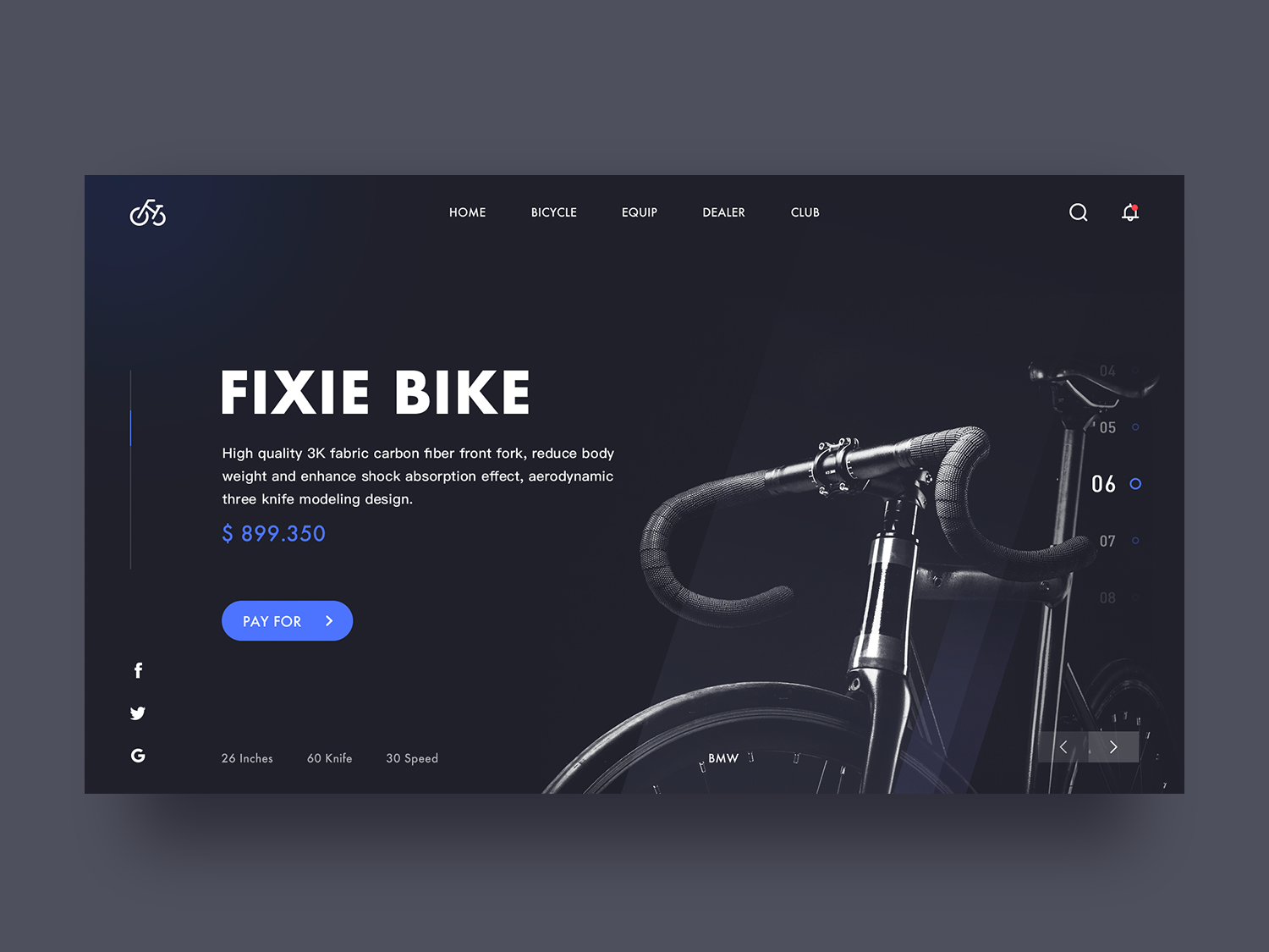 Fixie Bike design illustration plan ui ux vector web