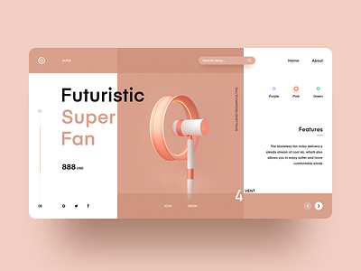 Future Concept design ui ux web design 设计