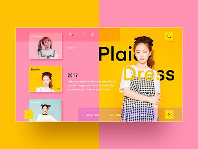 Plaid Dress design ux web design 设计