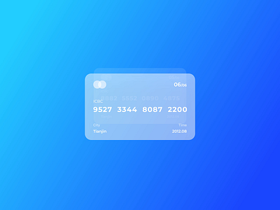 Bank card animation app design gif icon ui ux 设计