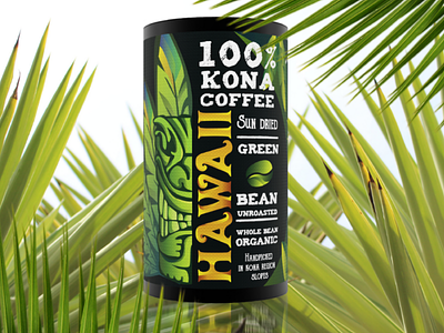 Kona Coffee package coffee design graphic design hawaii package