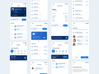 Roomstay app mobile ui payment app ui designs