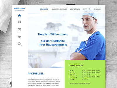 Medical clinic II Landing page