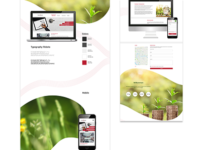 Consultant Website Template business concept design finance app financial advisor green presentation responsive webdesign