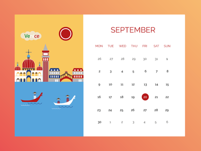 Calender Use Interface android arhitecture calendar 2019 calender colors concept design art flat design gradient ilustrations italy nature people ui ux vector venice