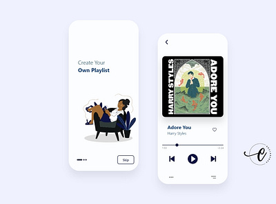 Mobile Music Player - Light Mode app app design app ui app ui design app ui ux application ui ios app design music app music player music player app music player ui ui ui ux ui design uidesign uiux user experience user interface ux design uxdesign