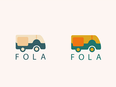 FOLA (colored) branding illustration logo typography