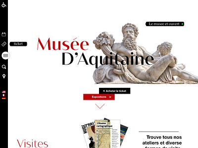 Musee d'aquitaine web webdesign website