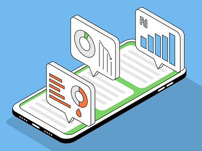 Financial news illustration vector vector illustration