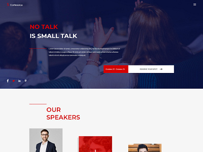 Conference - Conference PSD Template business clean company conference creative design event expo modern schedule seminar speaker timeline venue
