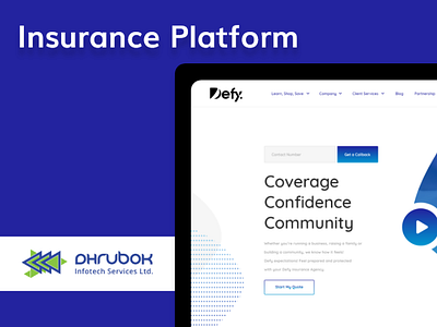 UX Design for Insurance Platform branding design landing ui ux web