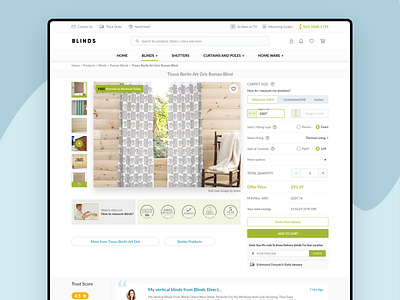 Blinds- E Commerce Website