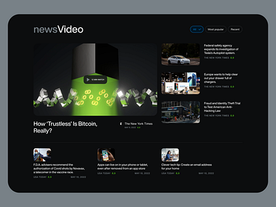 Block for video content for news aggregator