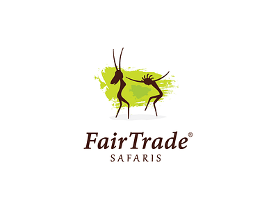 Fair Trade Safaris Logo africa antelope dance logo nature safaris tribe