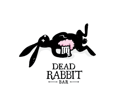 Dead Rabbit Bar bar beer dead death entrails logo morbid pint rabbit spooky