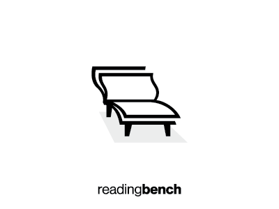 Readingbench bench book exercise idea logo reading relax