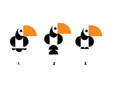 Tucans bold circle logo simple tucan