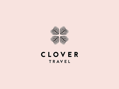 Clover travel clover design logo travel