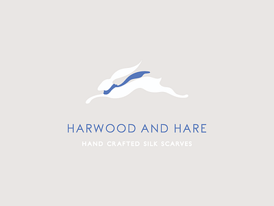 Harwood and hare logo design design hare logo silk scarves