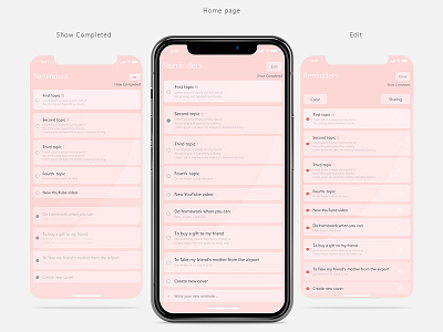 Apple Reminders - redesign