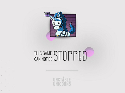 Unstable Unicorns advertising design game photoshop