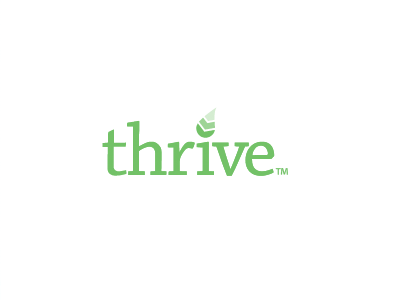 Thrive logo by Julie Faires Allen on Dribbble