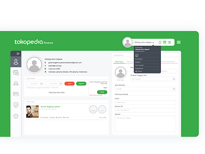 Tokopedia Finance Dashboard (Redesign)