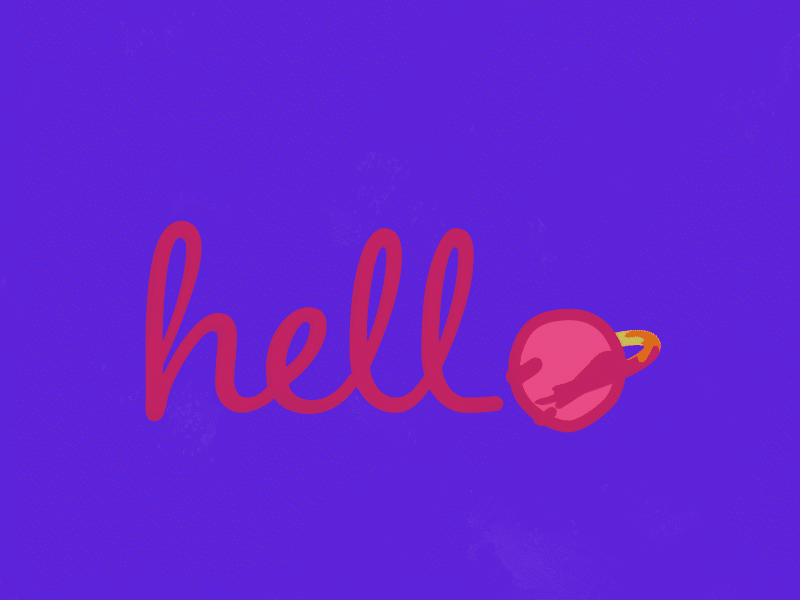 Hello Dribbble animation dribbble motion graphics