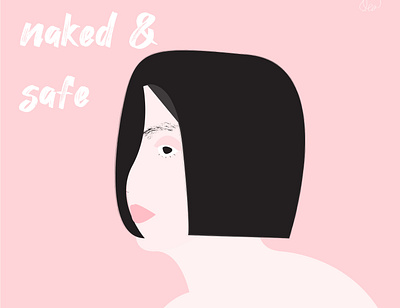 Naked & Safe artwork illustration illustrator vector
