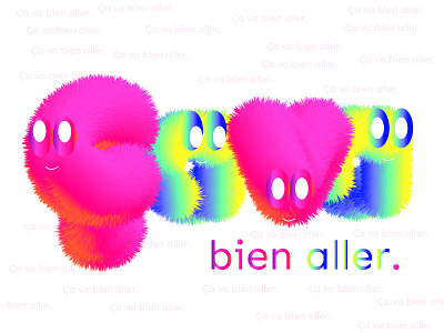 Cute Fur Typography 3D Render 3d 3d art 3d artist artist artwork covid19 digitalart emotions graphic design illustration illustration art illustrations illustrator illustrators inspirations montreal motion motivation rainbow vector