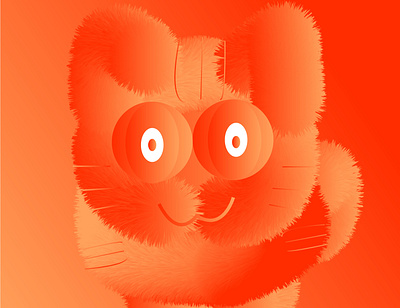Meow 3d 3d art 3d artist cat design graphicdesign graphics illustrations nyc vector vectorart