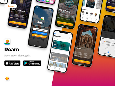 Travel App Concept app concept mobile app design product design ui