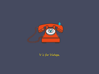 Vintage Telephone illustration