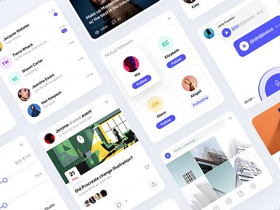 Social App by AaNian on Dribbble