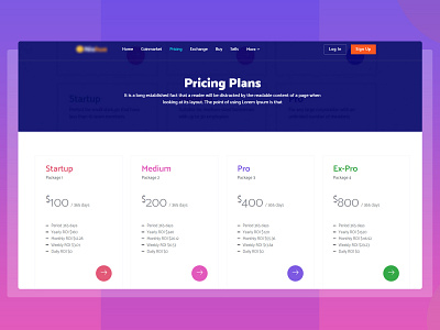 CryptoCurrency Pricing Table cryptocurrency pricing table pricing page pricing plan pricing table