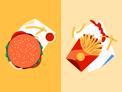 🍔🍟 burger fast food fries takeaway