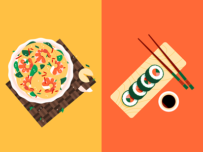 🍤🍣 food noodles restaurant sushi
