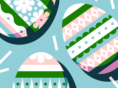 🌼🐰🌼 easter egg illustration vector