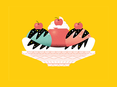 🍌 banana split dessert ice cream sundae