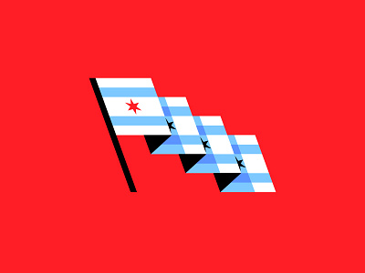 🌬 chicago flag travel