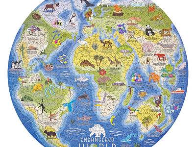 Ridley's Endangered World Jigsaw Puzzle Illustration