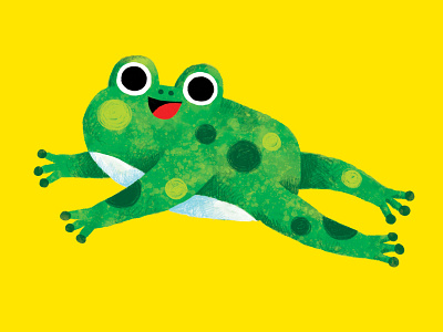 frog jumping drawing