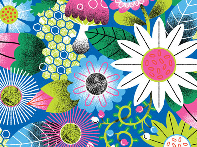 Botanical Fantastical Pattern design drawing floral flowers illustration pattern surface