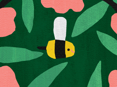 Bee Tile Illustration