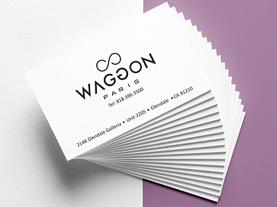 Waggon brand branding business card design
