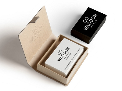 Waggon brand branding business card design