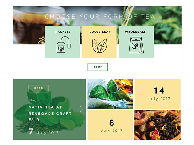 Nativitea brand graphic design ui ux