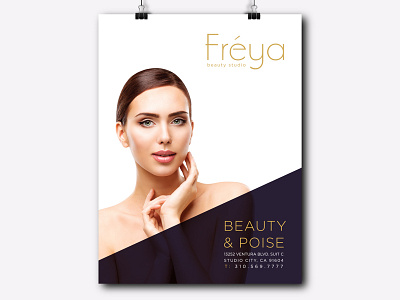 Freya Beauty Studio brand branding design graphic design logo design
