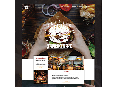 Classic Burgers branding design graphic design ui ux